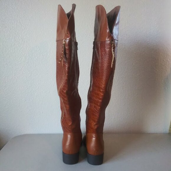 Journee collection women's size 9 brown over the knee boots - Picture 2 of 13